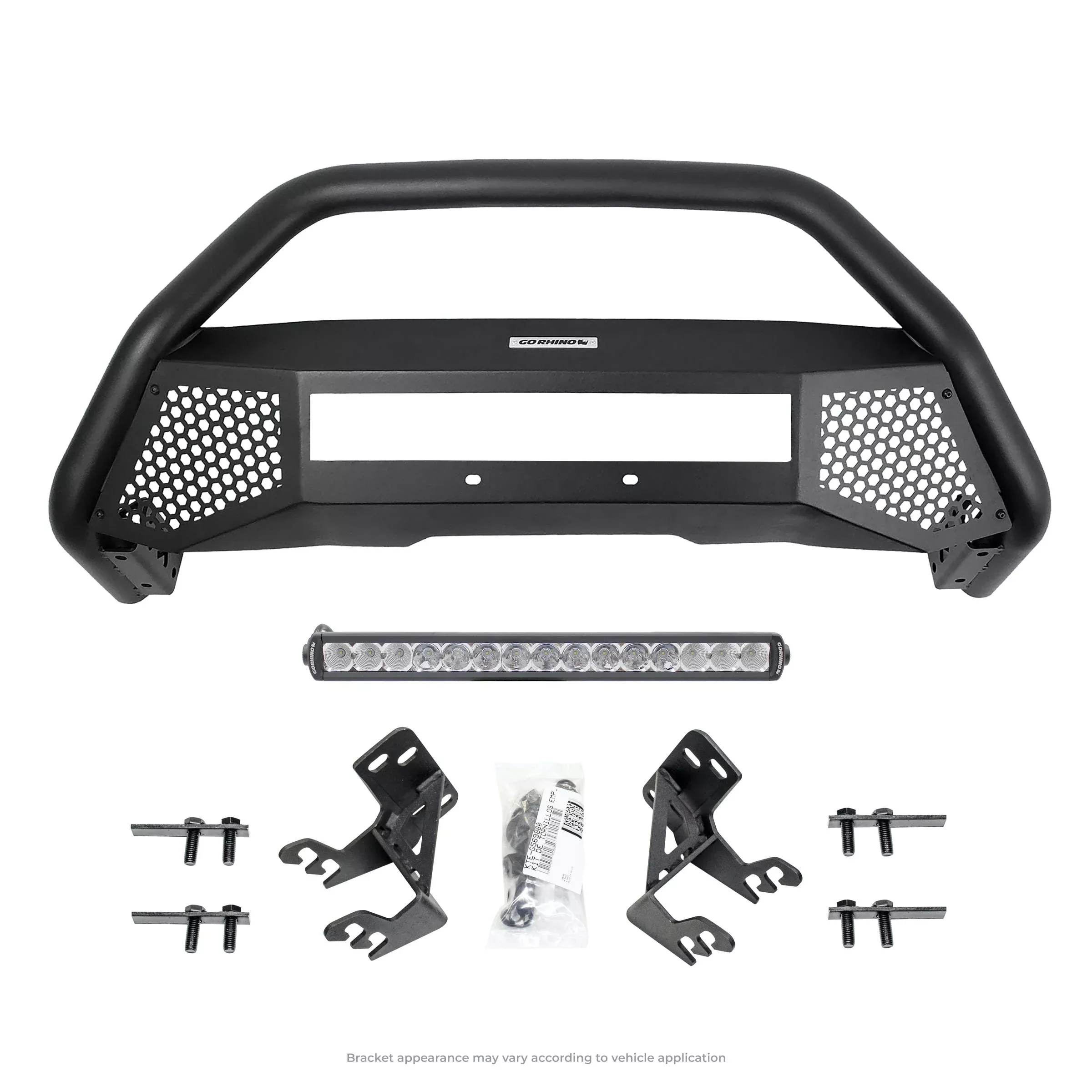 Go Rhino 5422620LT RC4 LR - Complete kit: Front guard + Brackets + GR Lights