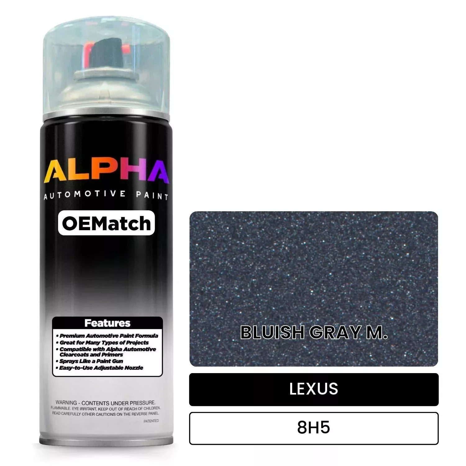 LEXUS BLUISH GRAY M. 8H5 | OEMatch Automotive Spraycan