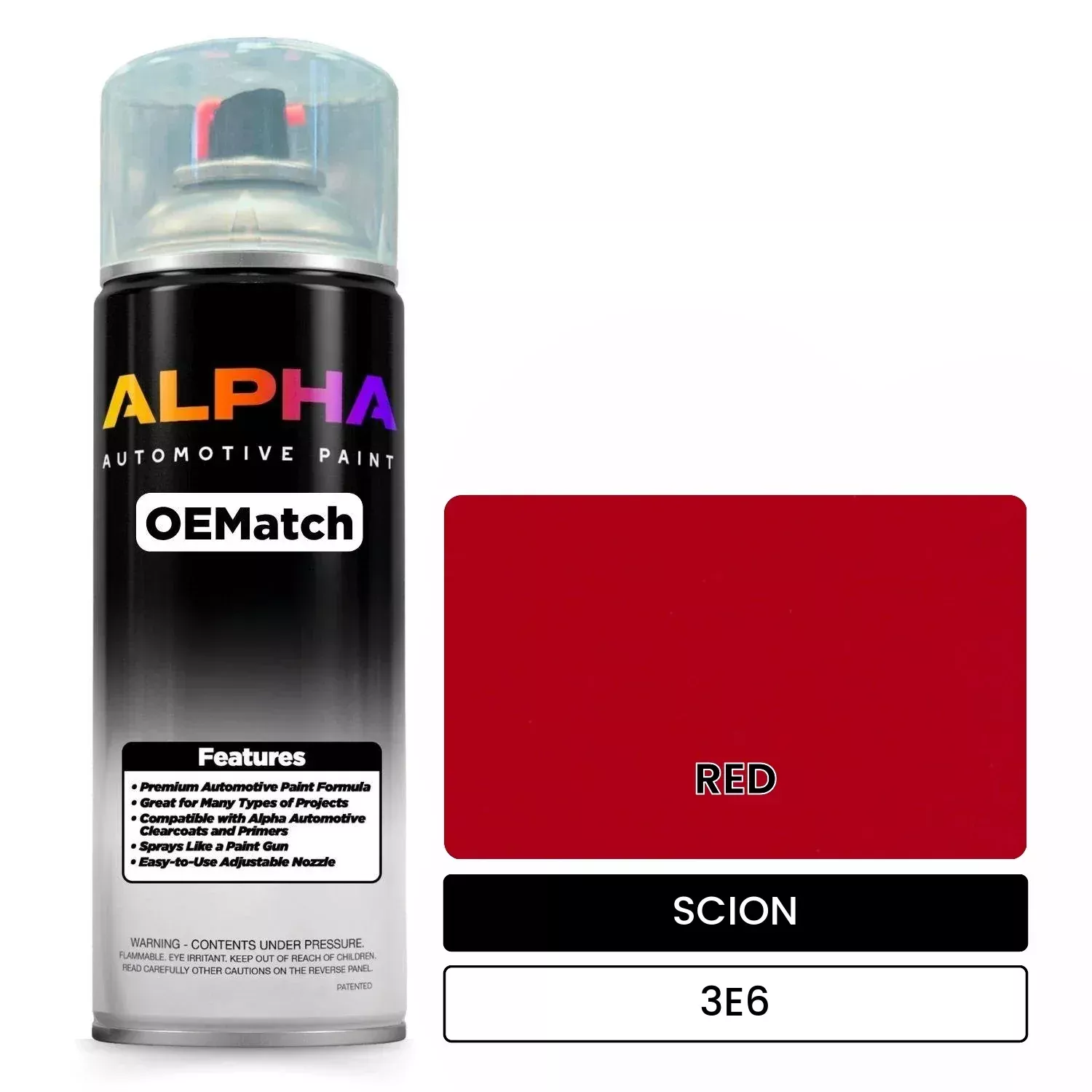 SCION RED 3E6 | OEMatch Automotive Spraycan