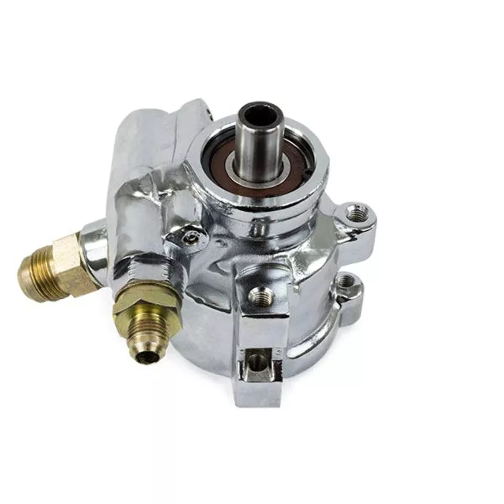 Top Street Performance JM2010C GM Type 2 Power Steering Pump, Chrome